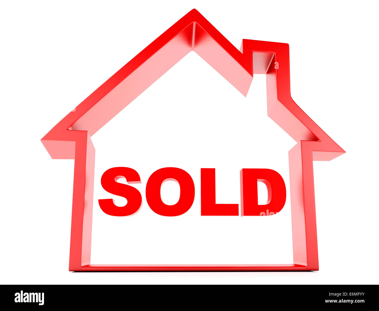 Red sold. Sold house.