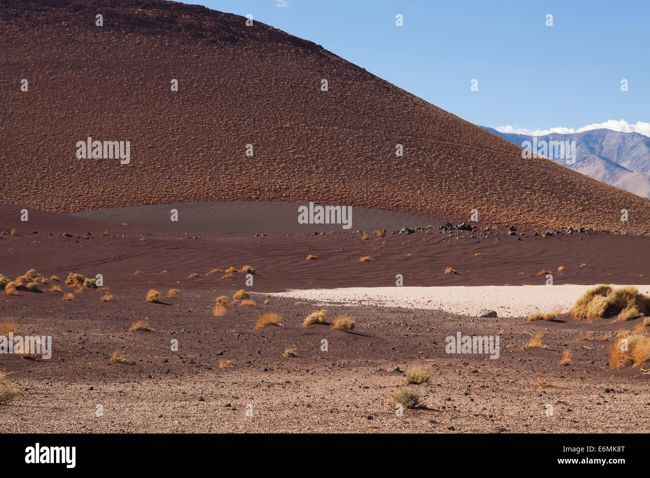 US Southwest desert cinder cone - California, USA Stock Photo