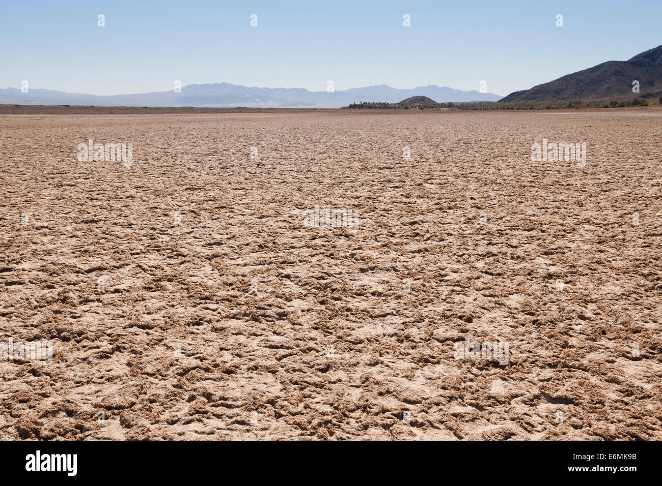 Dry lake bed in the American Southwest desert Mojave Desert, USA