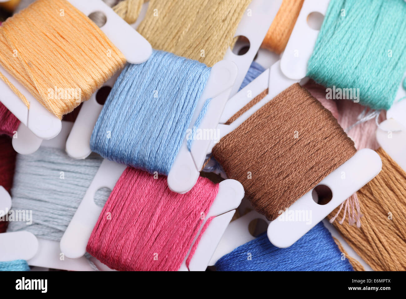 pile-of-embroidery-thread-cards-stock-photo-alamy