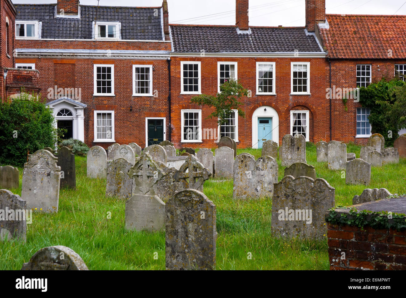 town houses Trinity street Bungay Stock Photo Alamy