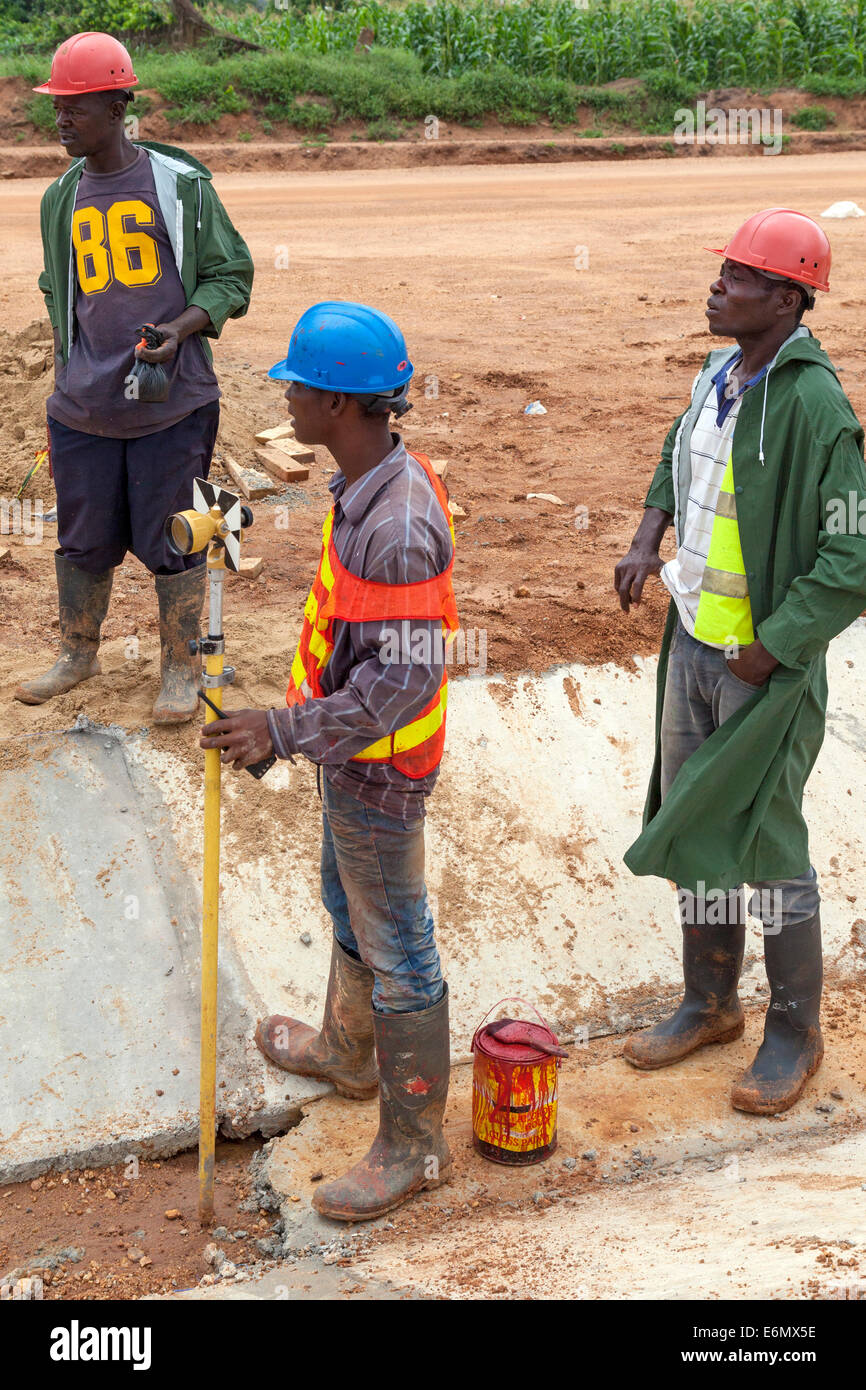 Road construction, Accra, Ghana, Africa Stock Photo Alamy