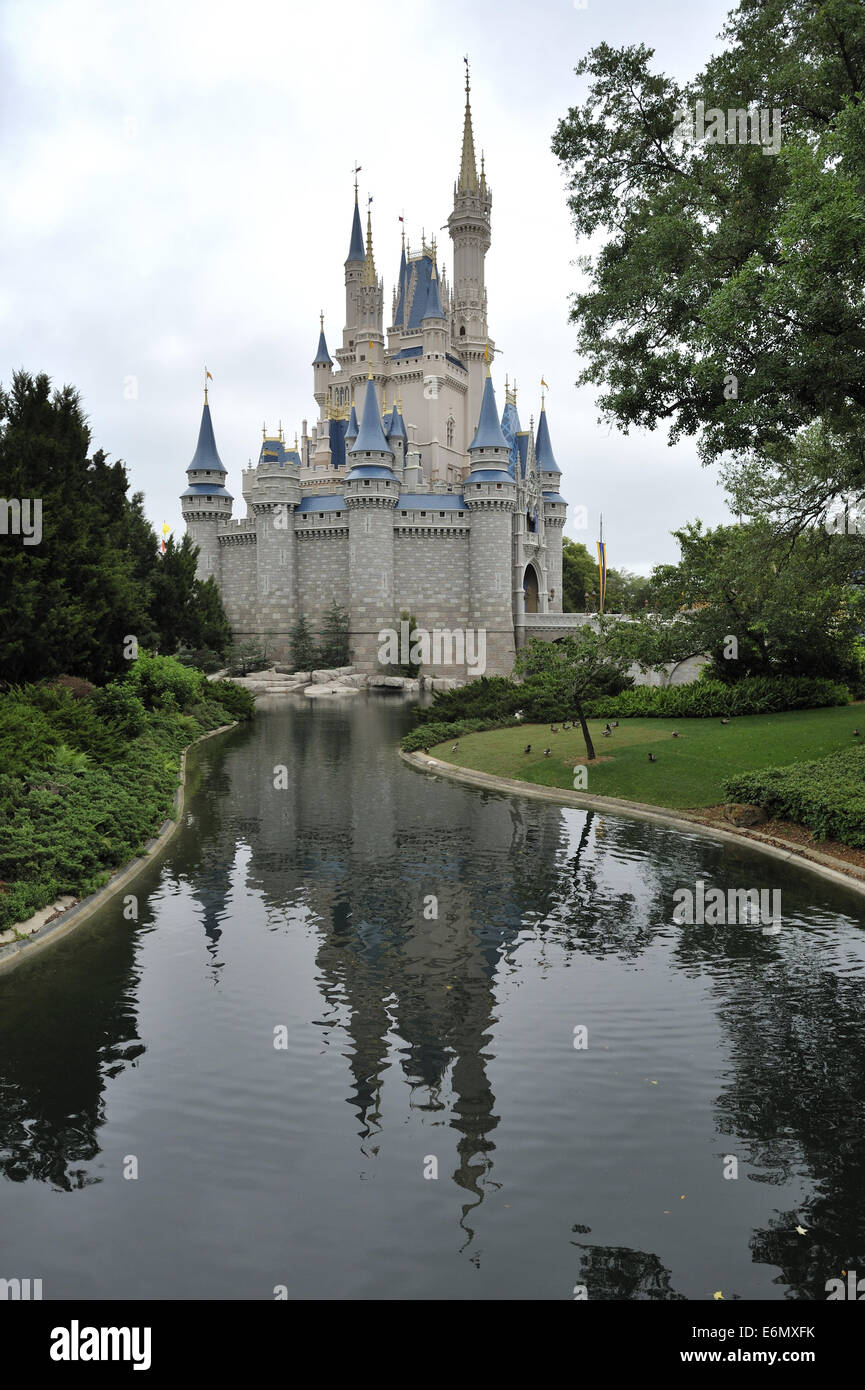 Cinderella Castle, Magic Kingdom Park, Walt Disney World, Orlando, Florida Stock Photo