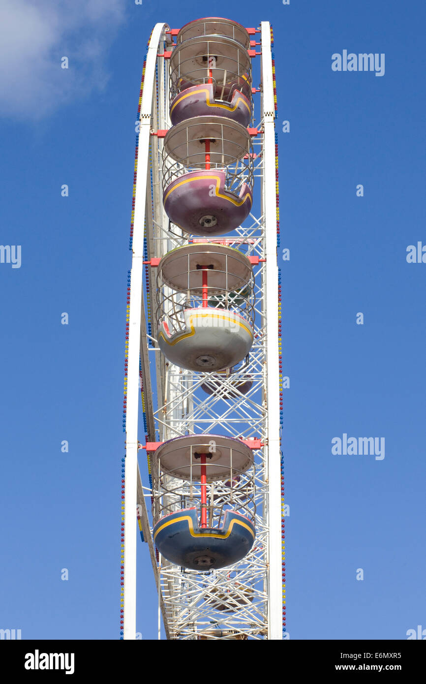 The Ferris wheel on Central Pier on the Seafront at Blackpool Lancashire UK Stock Photo