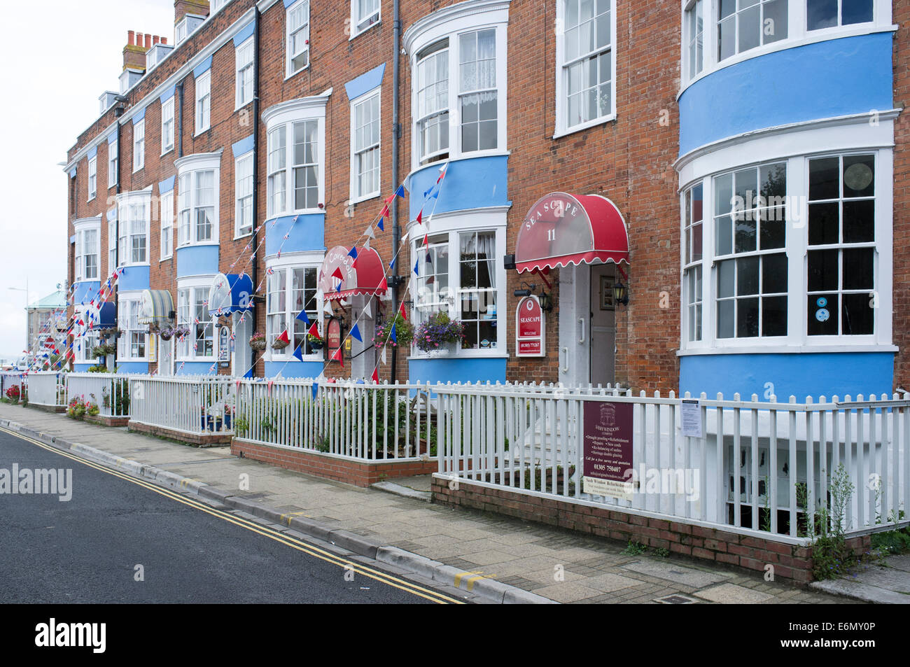 Bed and breakfast hotel businesses in Weymouth Dorset UK Stock Photo