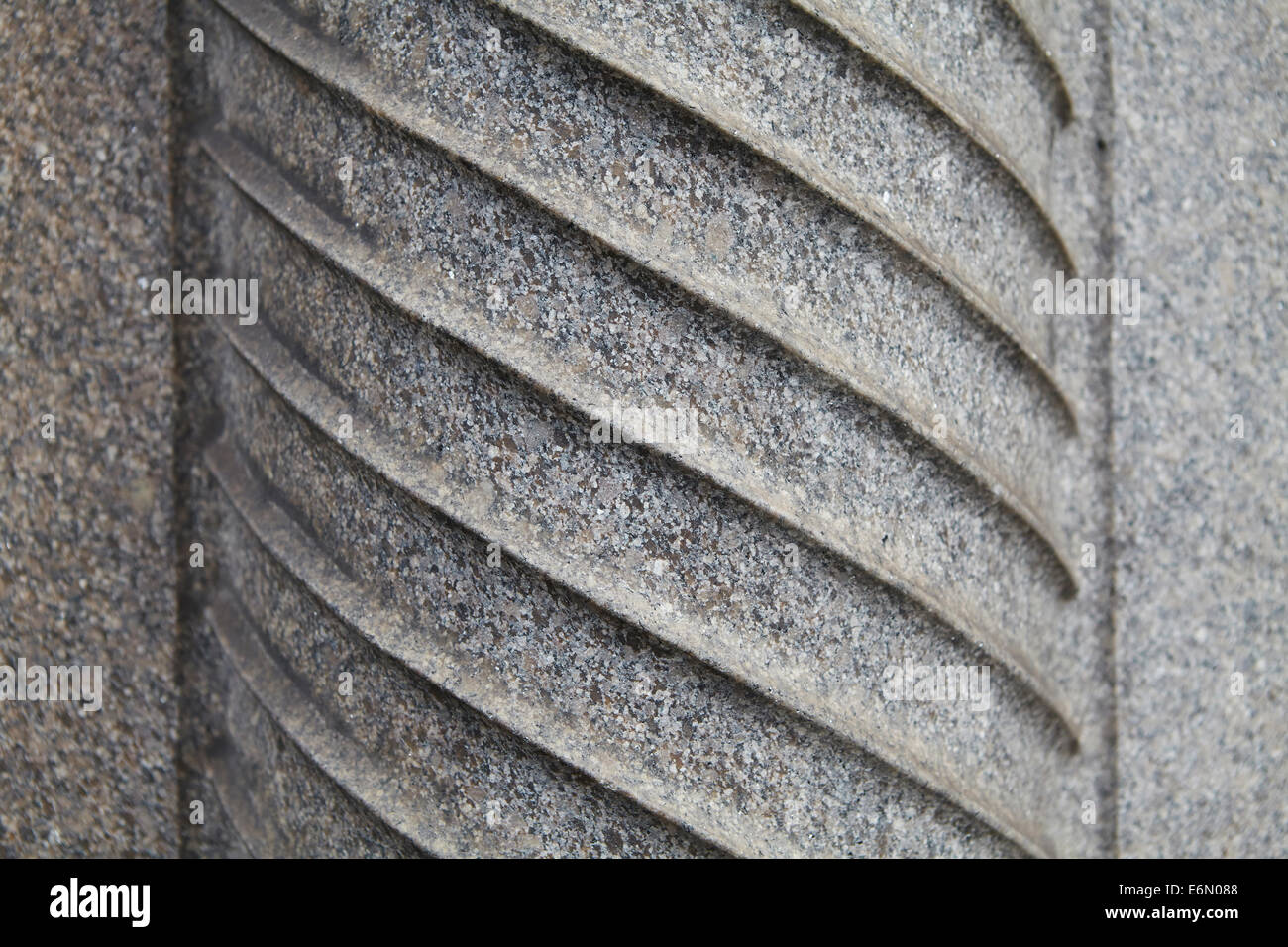 London textures, typical grey stone.  Column pattern. Stock Photo