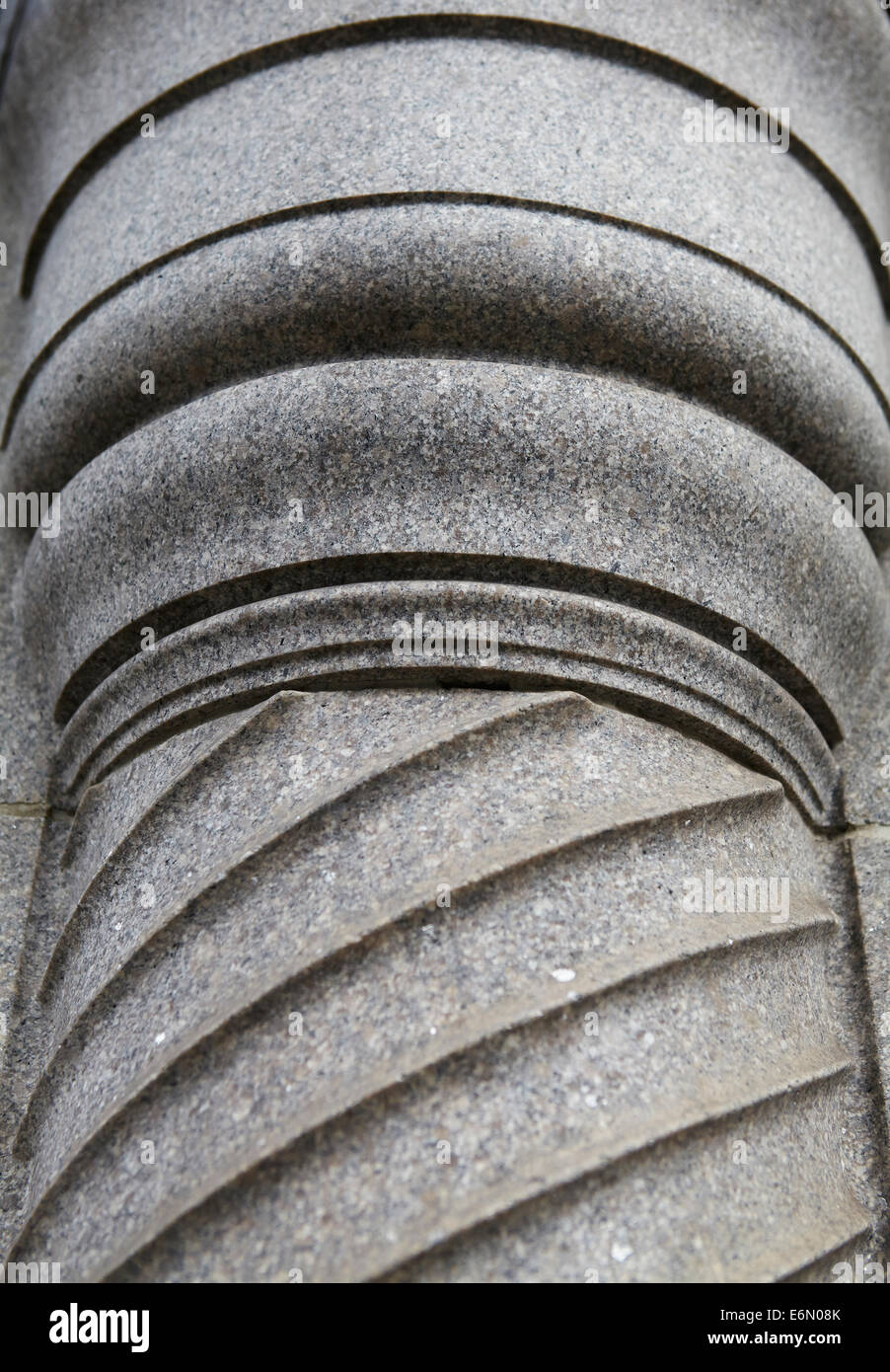 London textures, typical grey stone. Column pattern. Stock Photo