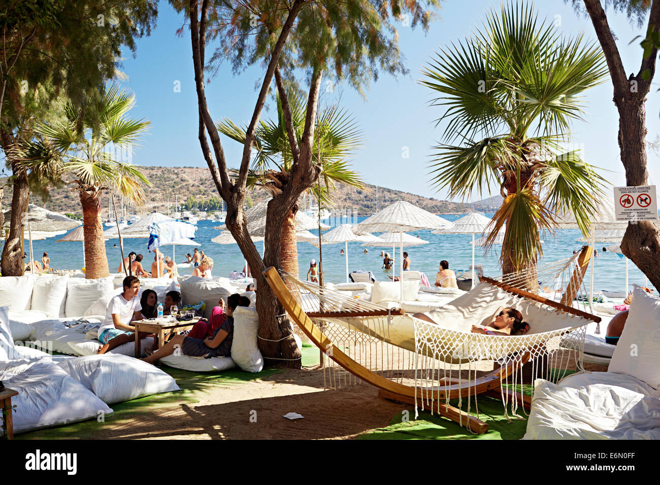 On the beautiful beaches of Bitez, Turkey Stock Photo - Alamy