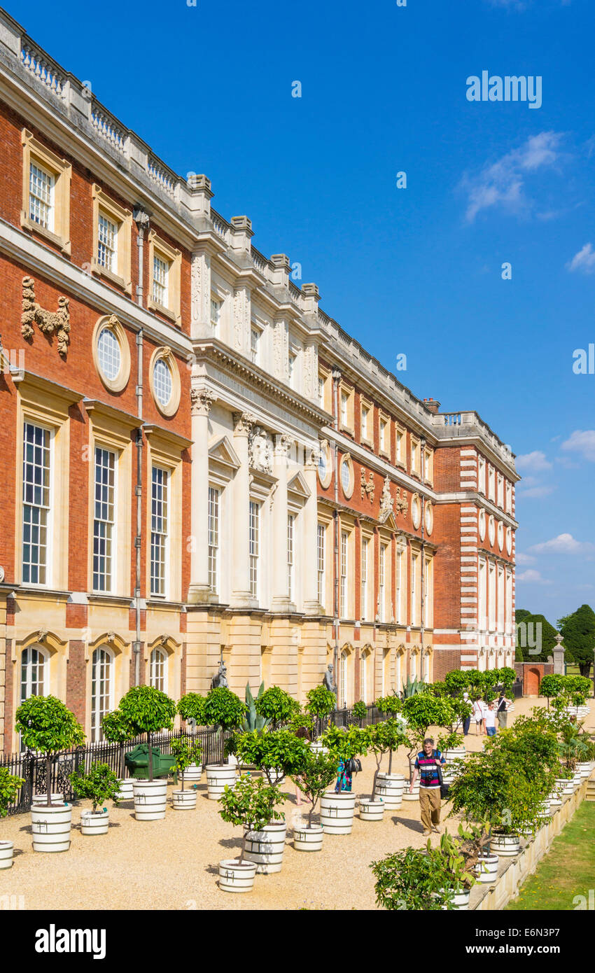 Hampton Court Palace South Front exterior London England UK GB EU ...