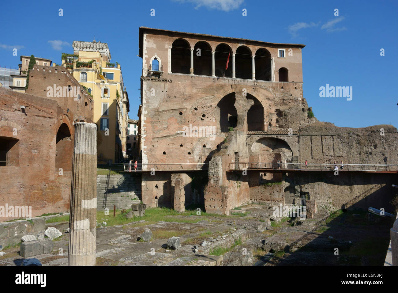Casa dei Cavalieri di Rodi House of the Knights of Rhodes Forum of Augustus Rome Italy Stock Photo