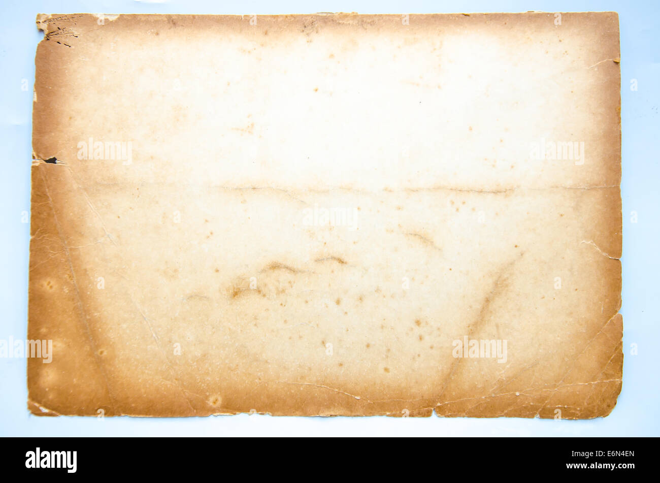 brown paper on white background Stock Photo