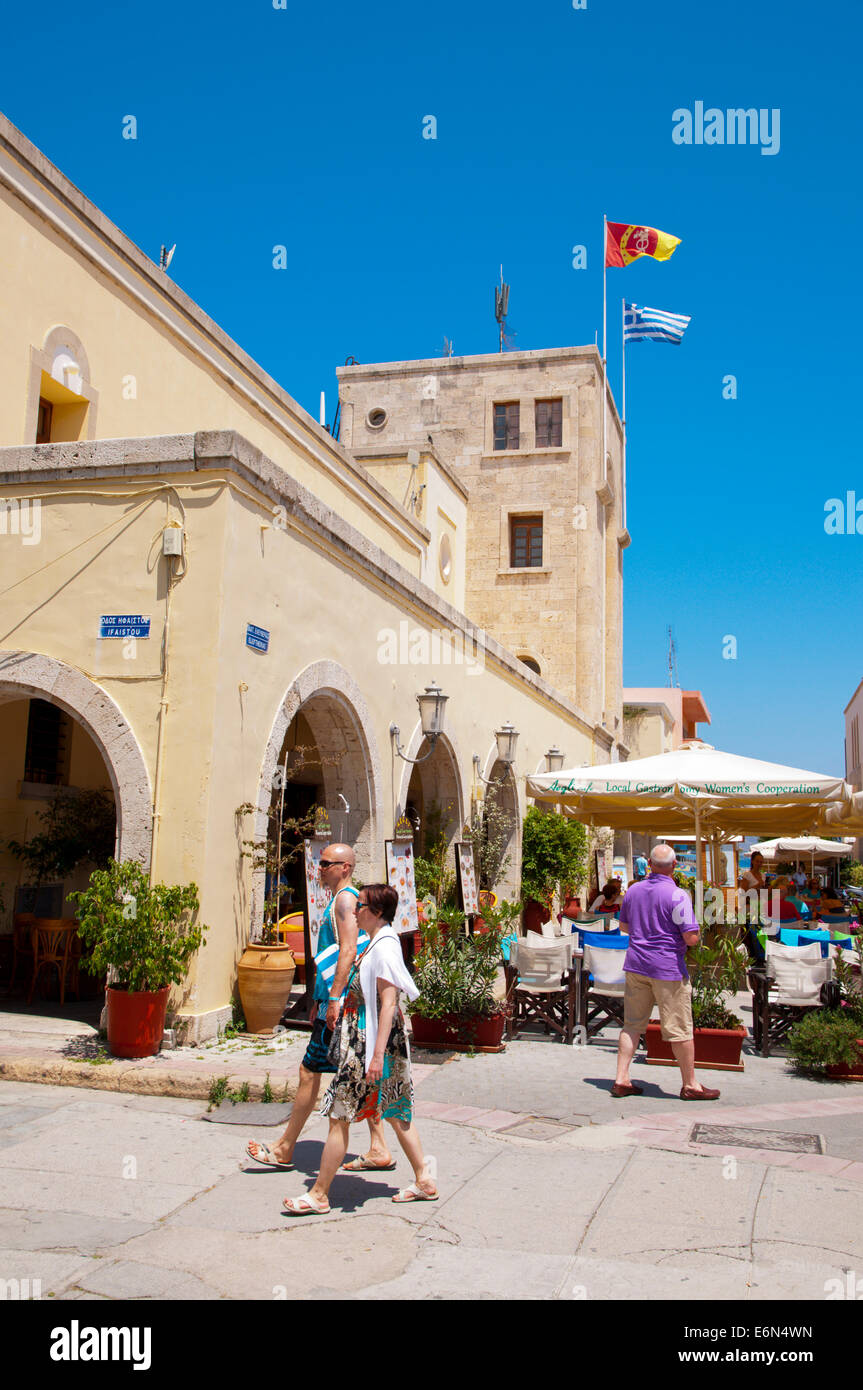 Eleftherias square, old town, Kos town, Kos island, Dodecanese islands, Greece, Europe Stock Photo