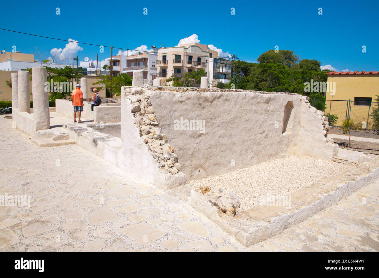Casa Romana, the Roman house, Kos town, Kos island, Dodecanese islands, Greece, Europe Stock Photo