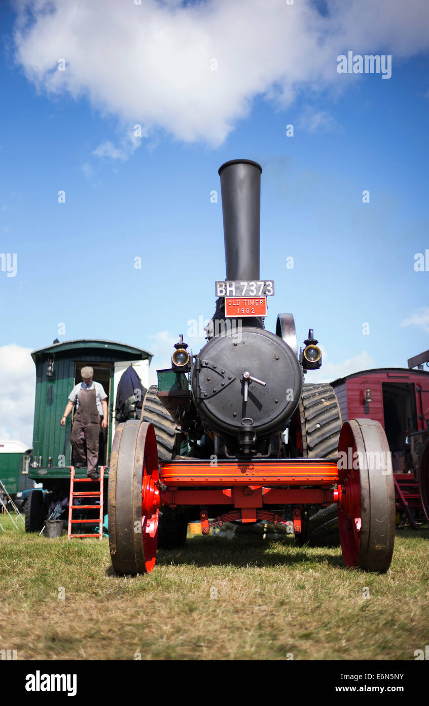 Steam Traction engine at an english steam fair. UK Stock Photo