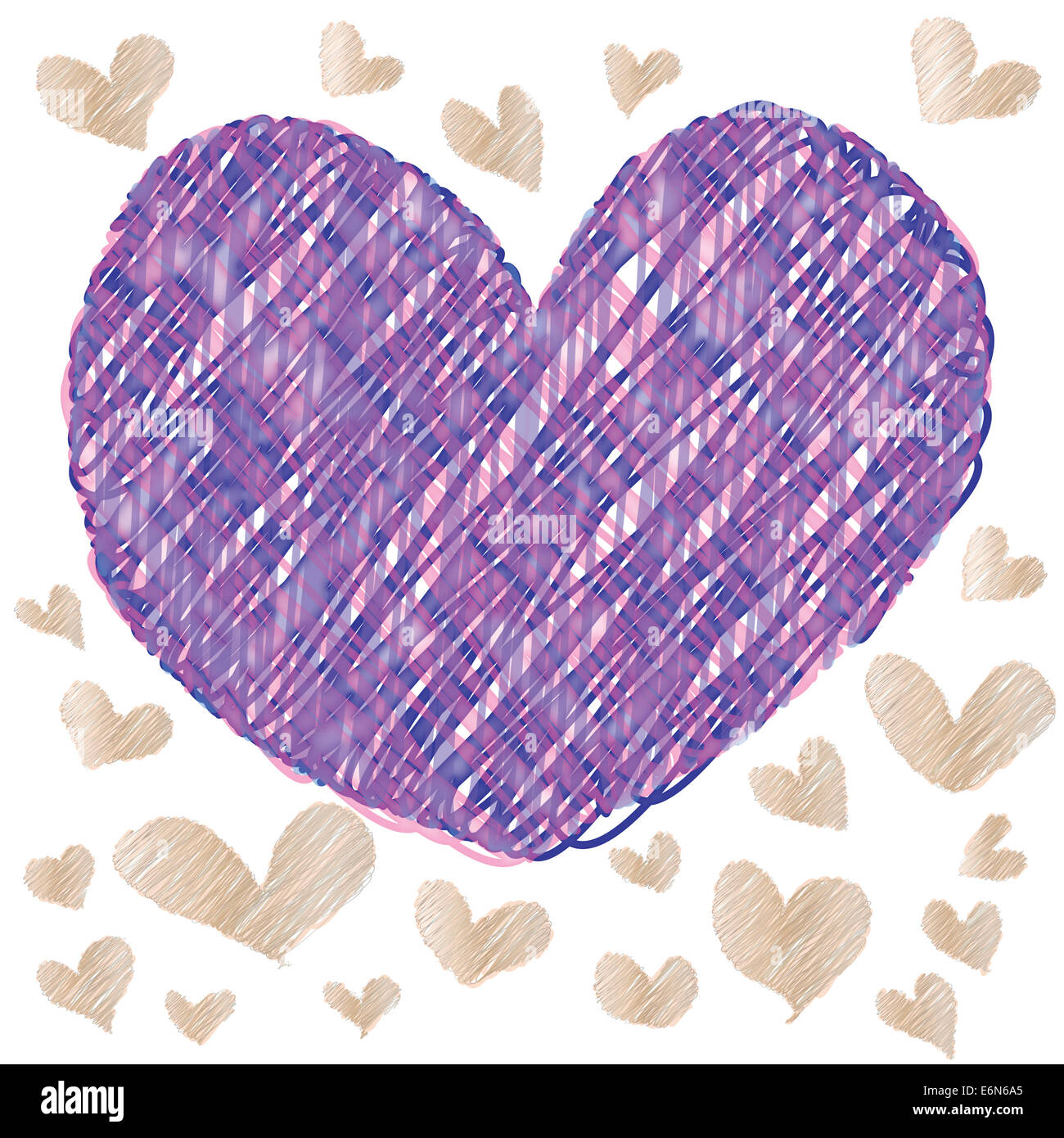 abstract magic colorful heart on a white background Stock Photo - Alamy