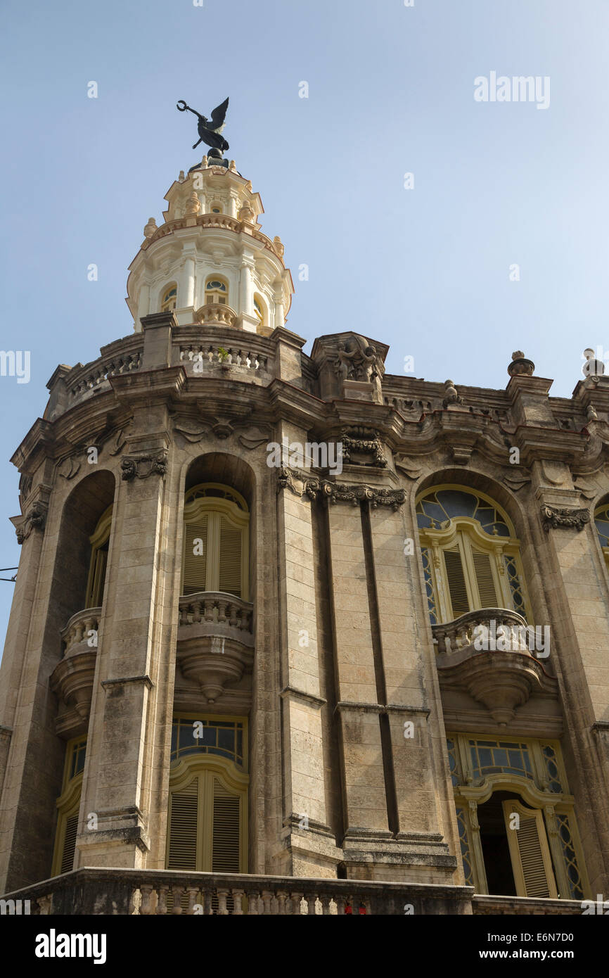 detail, Gran Teatro de La Habana, Havana, Cuba Stock Photo