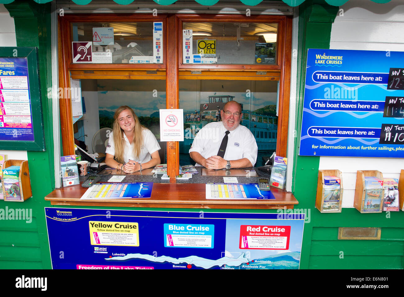 Windermere Lake Cruise Ticket office Stock Photo Alamy