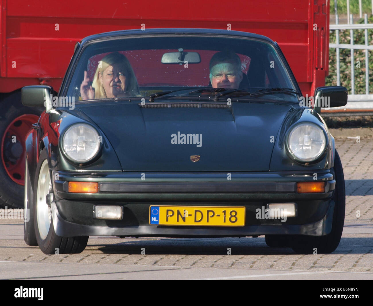 Porsche 911 SC (1980), Dutch licecence registration PN-DP-18, pic2 Stock Photo