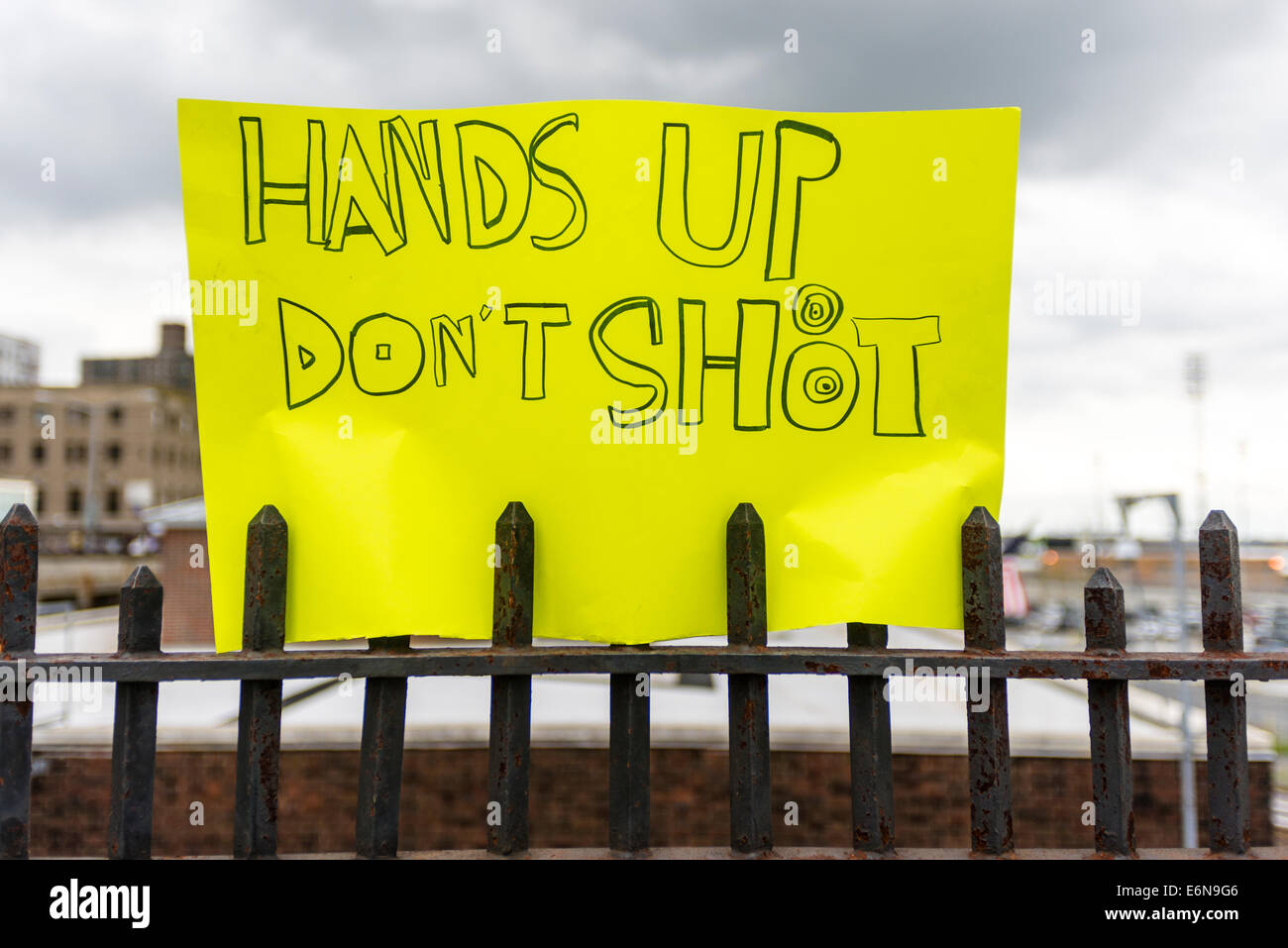 Staten Island, NY - Thousands marched through Stapleton, SI to protest the killing of Eric Garner and call an end to police brut Stock Photo