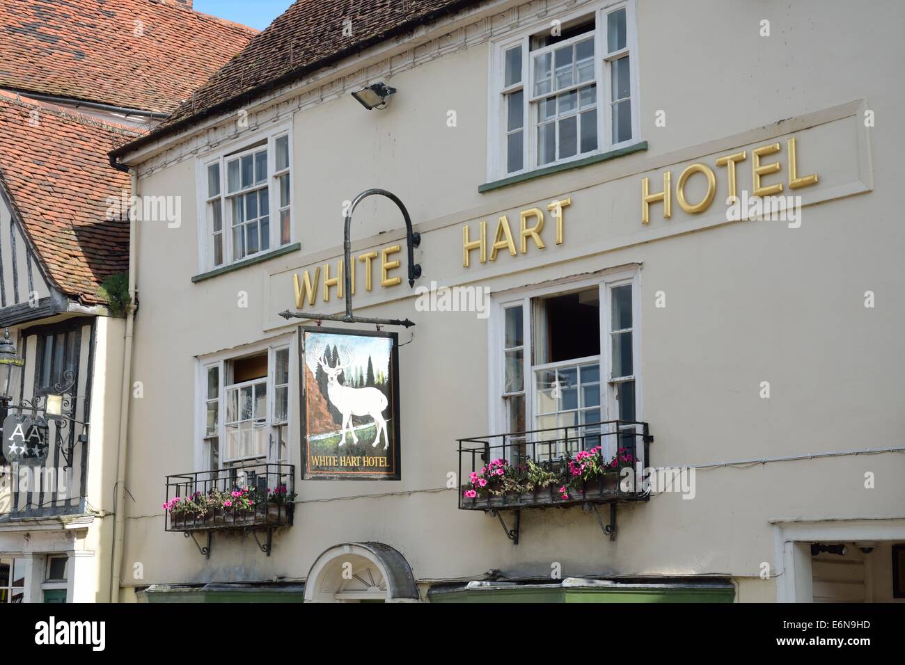 White Hart Hotel Coggeshall Stock Photo