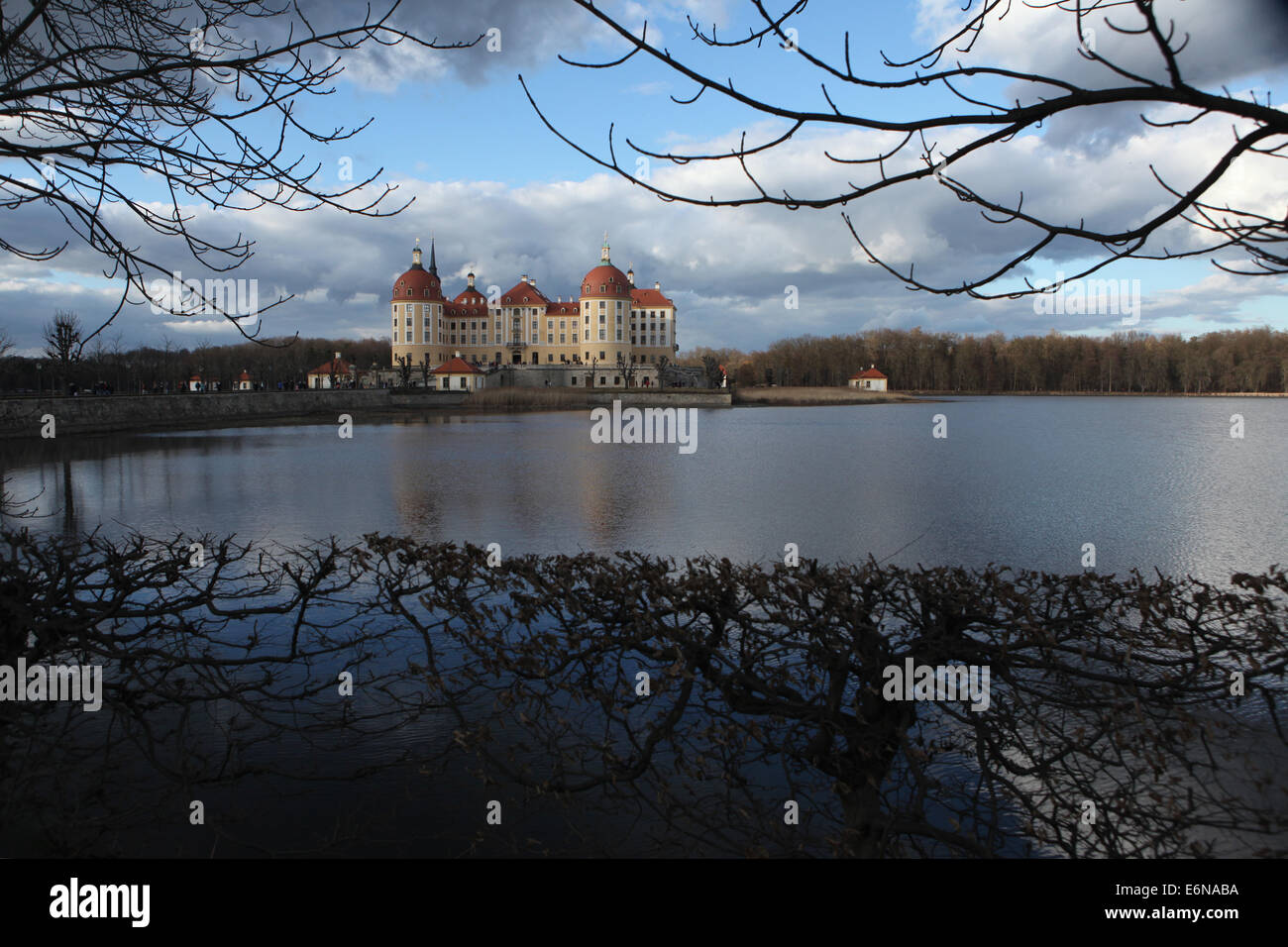 Moritzburg Castle near Dresden, Saxony, Germany. Stock Photo