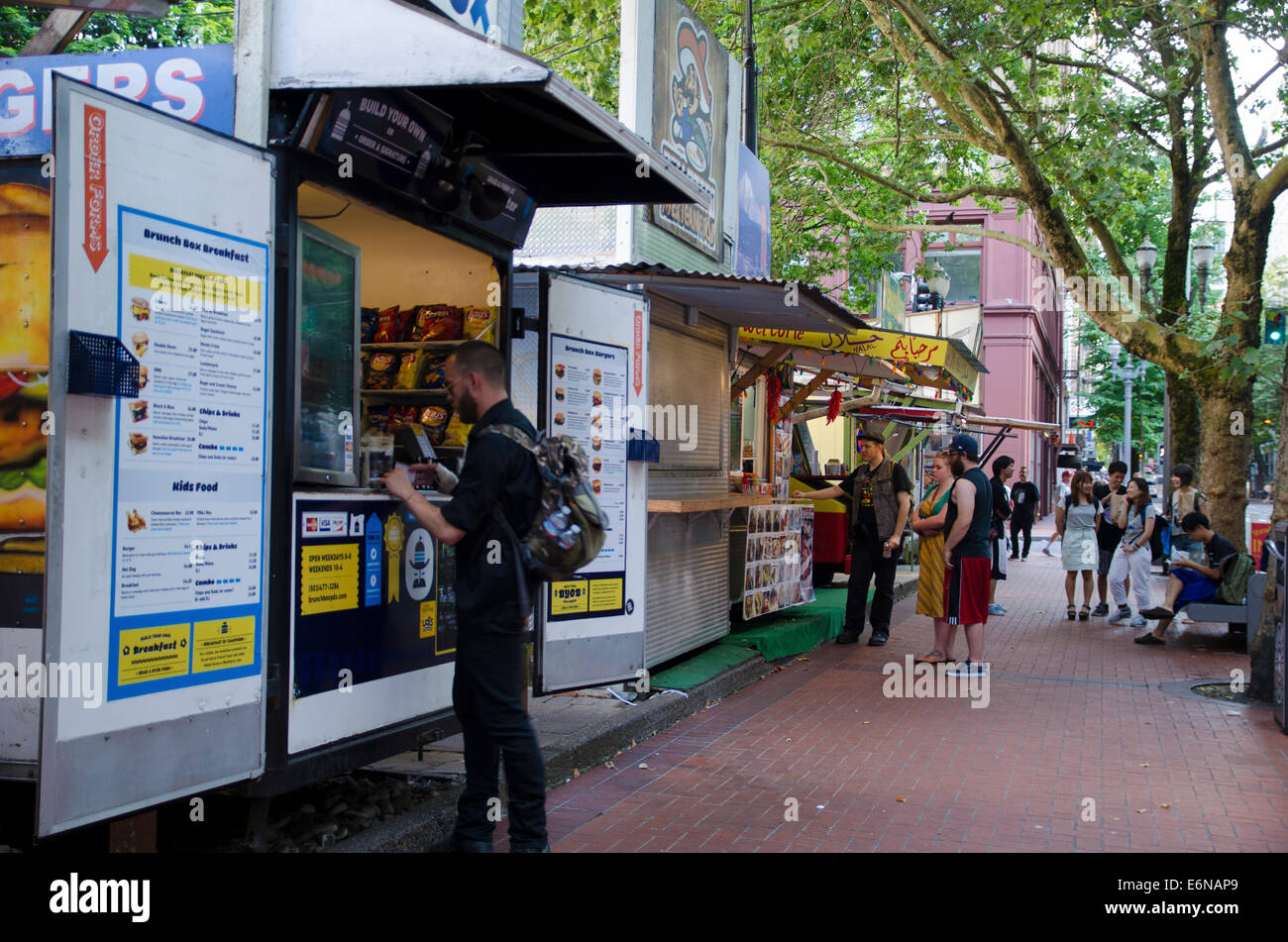 Street food, Portland, Oregon Stock Photo