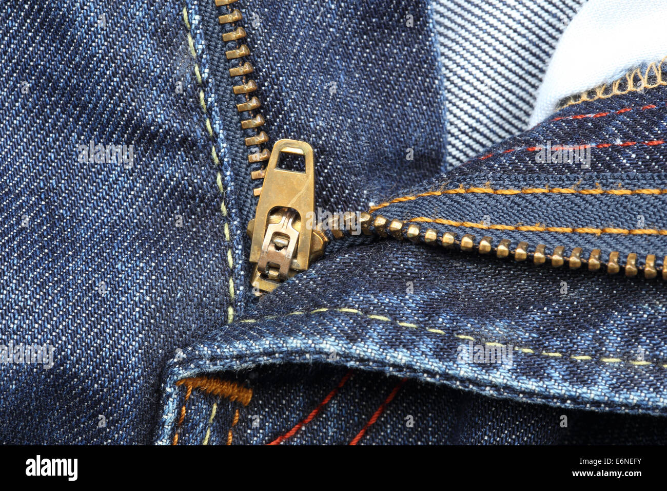 Jeans zip hi-res stock photography and images - Alamy