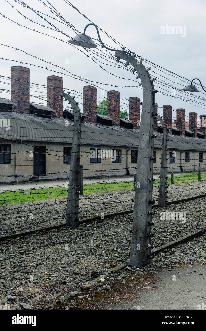 Concentration Camp Auschwitz,  Poland, Europe, UNESCO heritage site Stock Photo