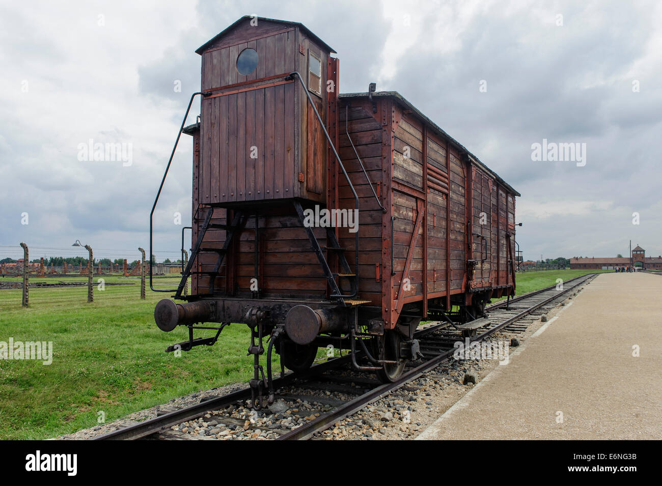 Concentration Camp Auschwitz-Birkenau,  Poland, Europe, UNESCO heritage site Stock Photo