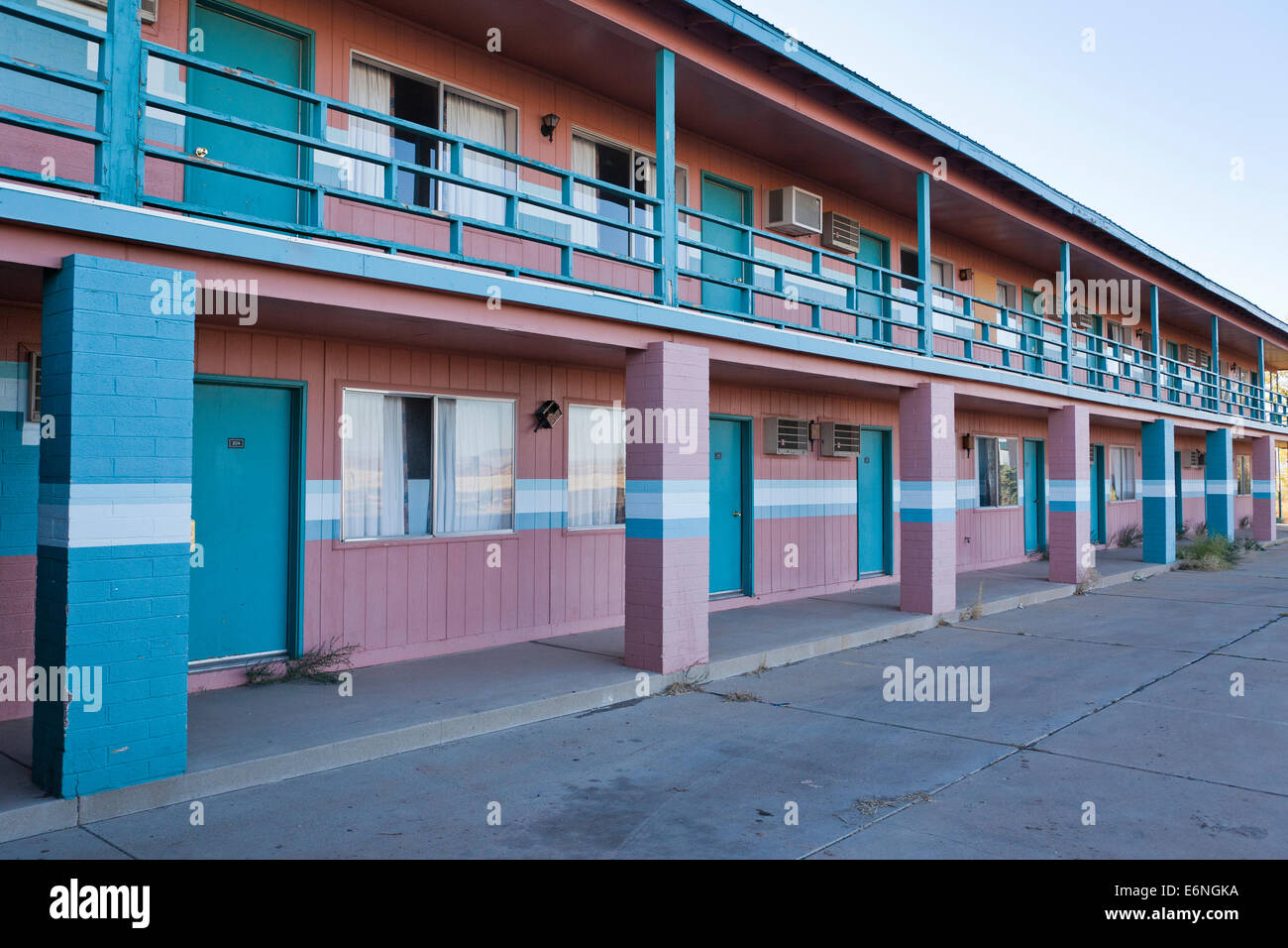 Abandoned motel (deserted building) - Arizona USA Stock Photo