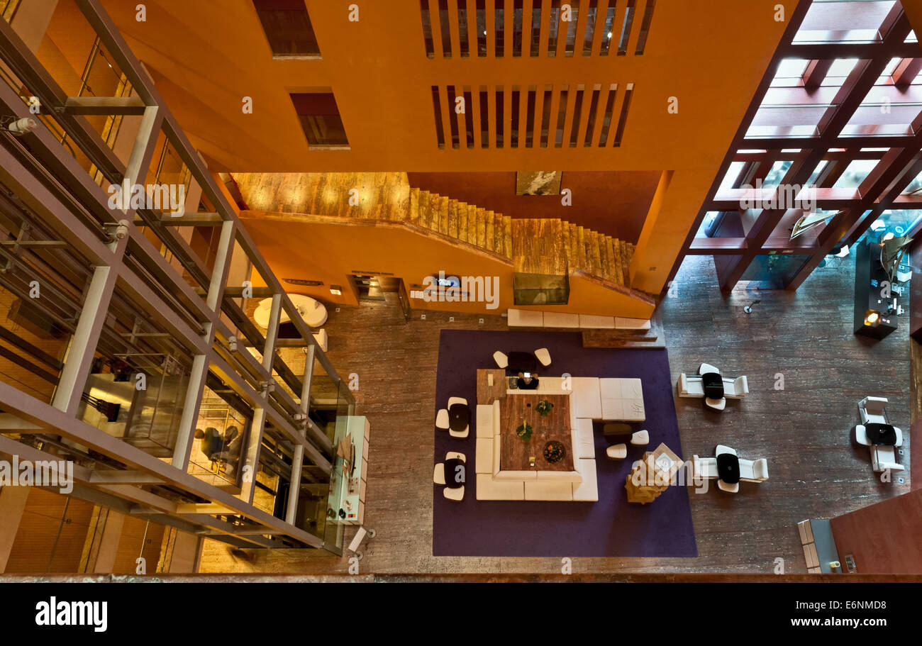 Interior of the Melia Hotel in Bilbao, Spain Stock Photo
