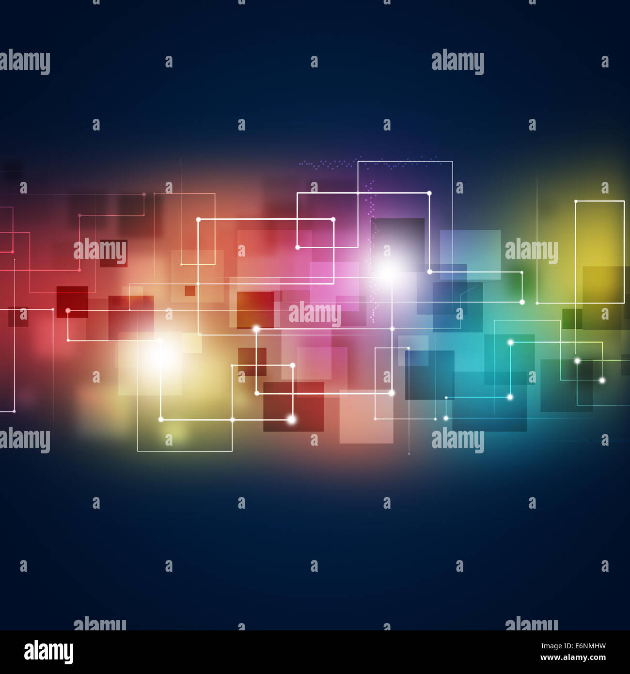 abstract technology and business communications multicolor background ...