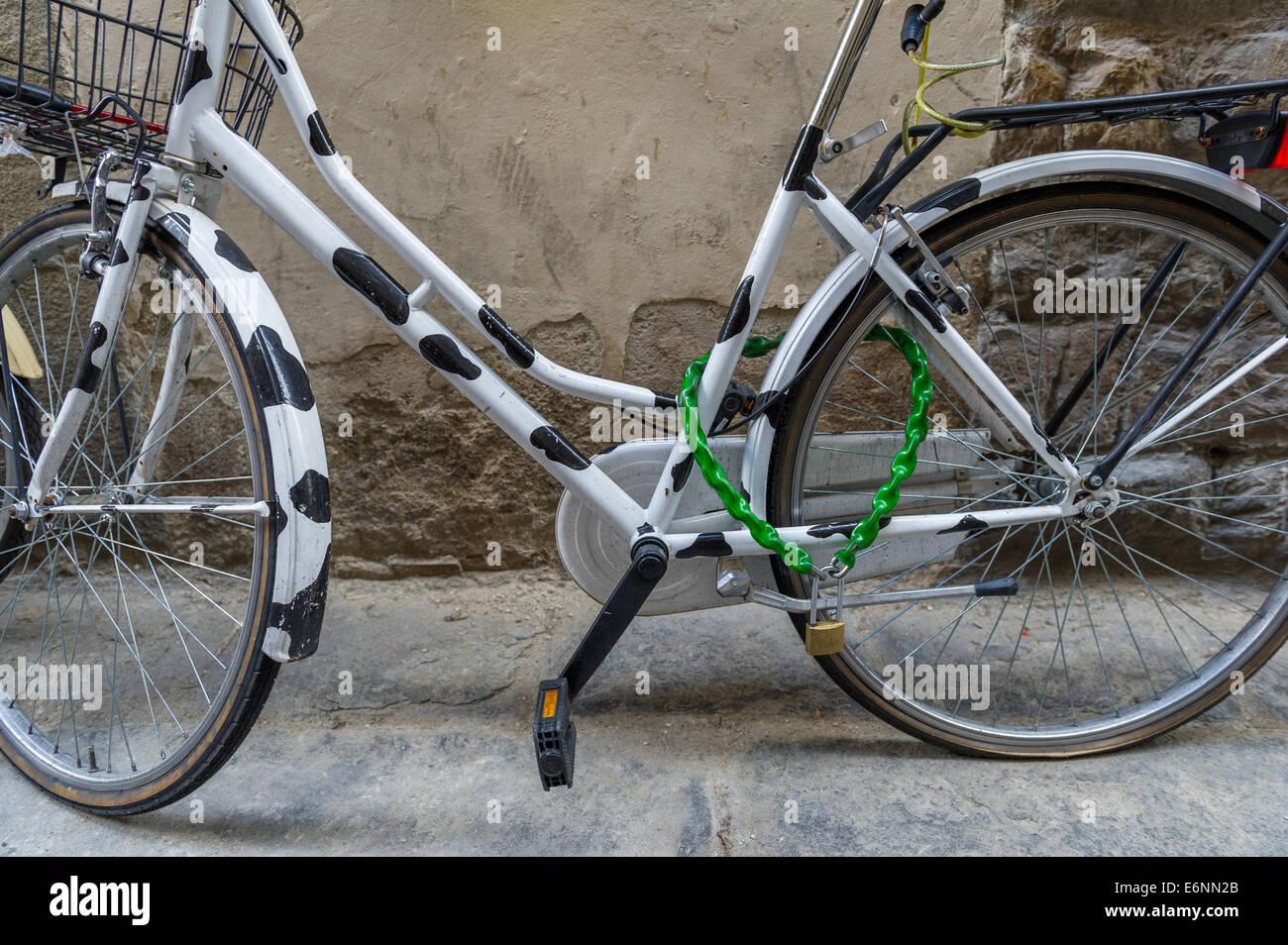 green bike lock