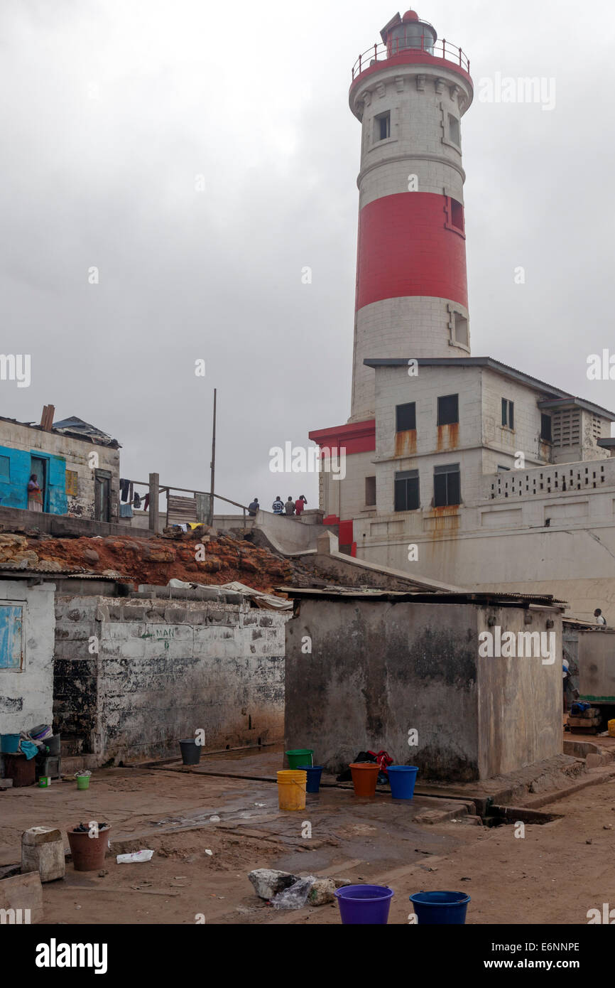 Jamestown lighthouse, Accra, Ghana, Africa Stock Photo