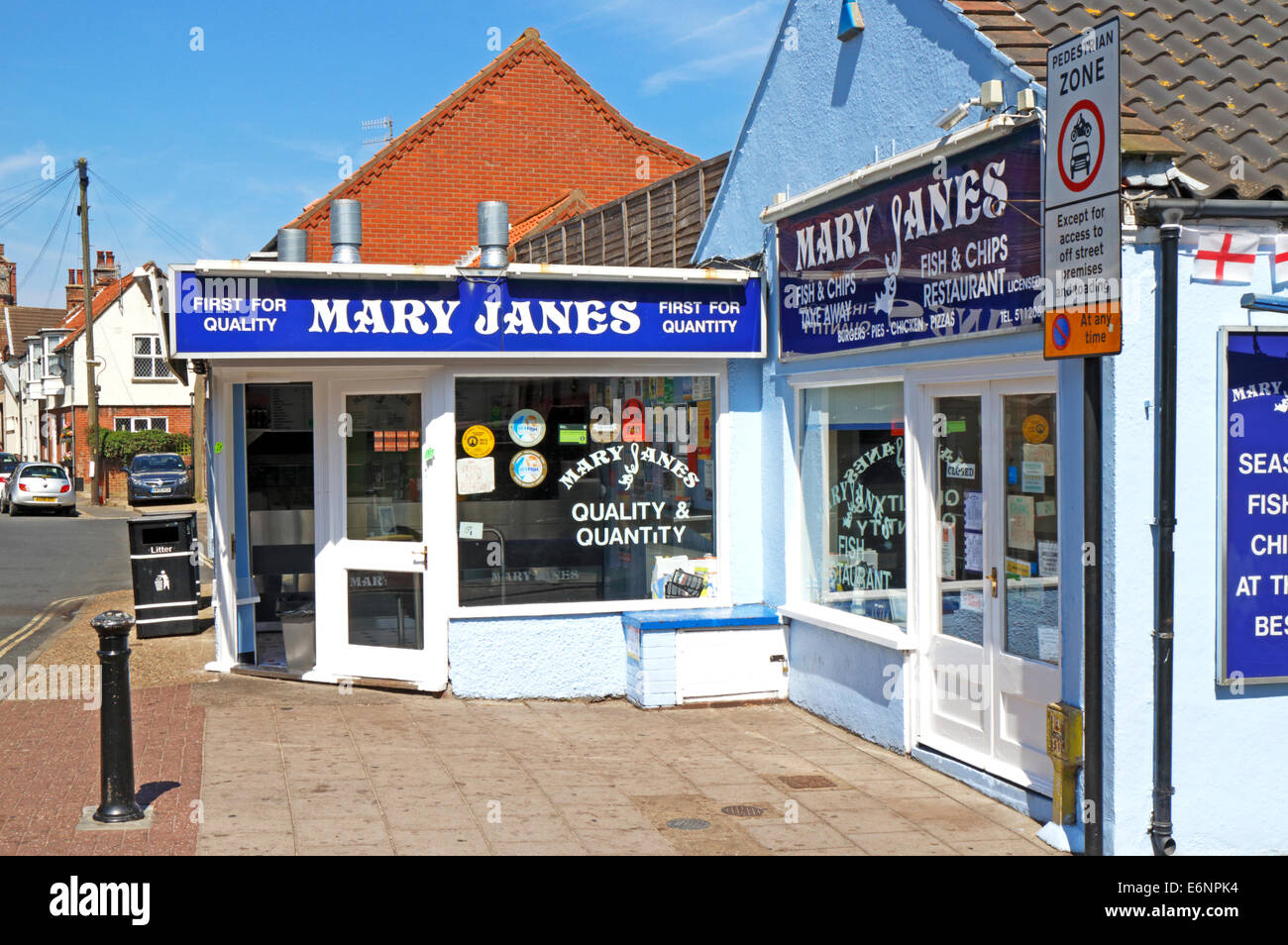 Fresh fish and fish and chips shop at the seaside resort of Cromer