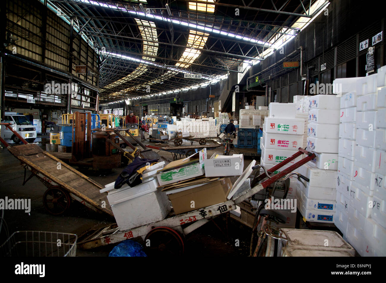 Tsukiji fish market, Tokyo, Japan, Asia, the largest wholesale seafood