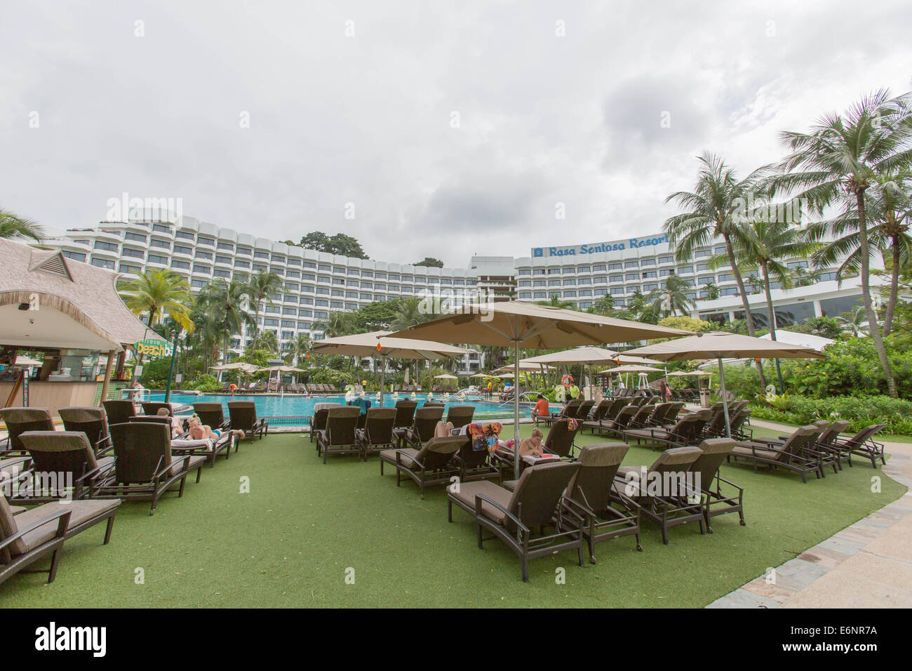 hotel Rasa Sentosa Resort in Singapore Stock Photo