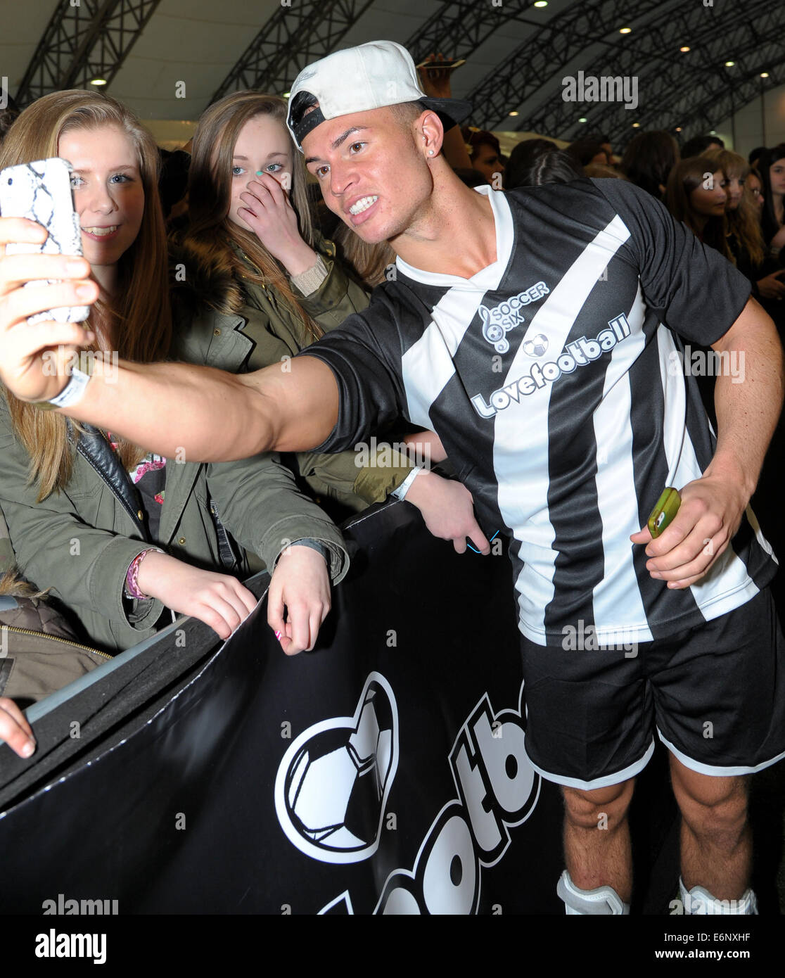 Soccer Six: Next Generation held at The London Soccerdome  Featuring: Gaz Where: London, United Kingdom When: 20 Feb 2014 Stock Photo