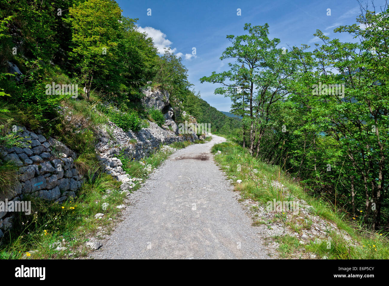 image of road on italian alps Stock Photo