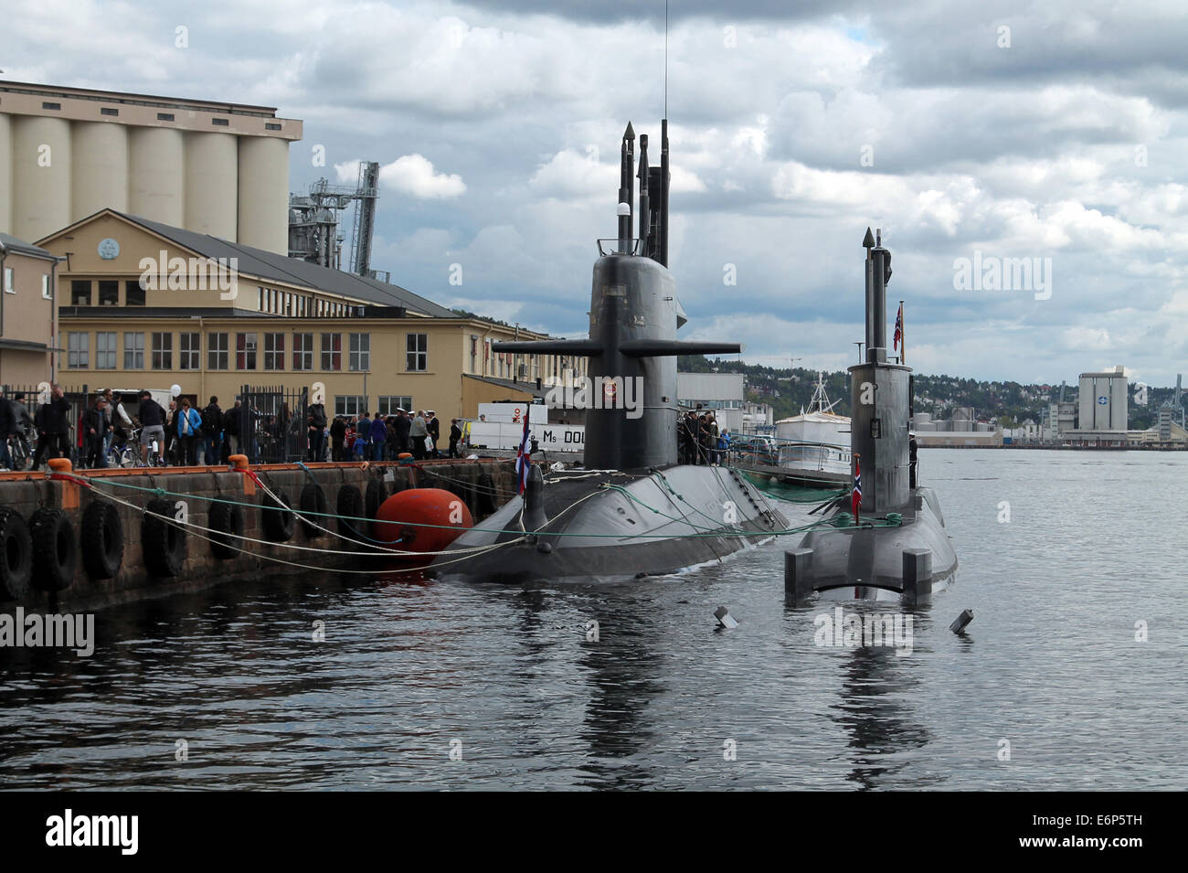 Dutch Walrus and Norwegian Ula class submarines. May 2014, Oslo, Norway during Royal Norwegian Navy's 200th anniversary celebrations. Stock Photo