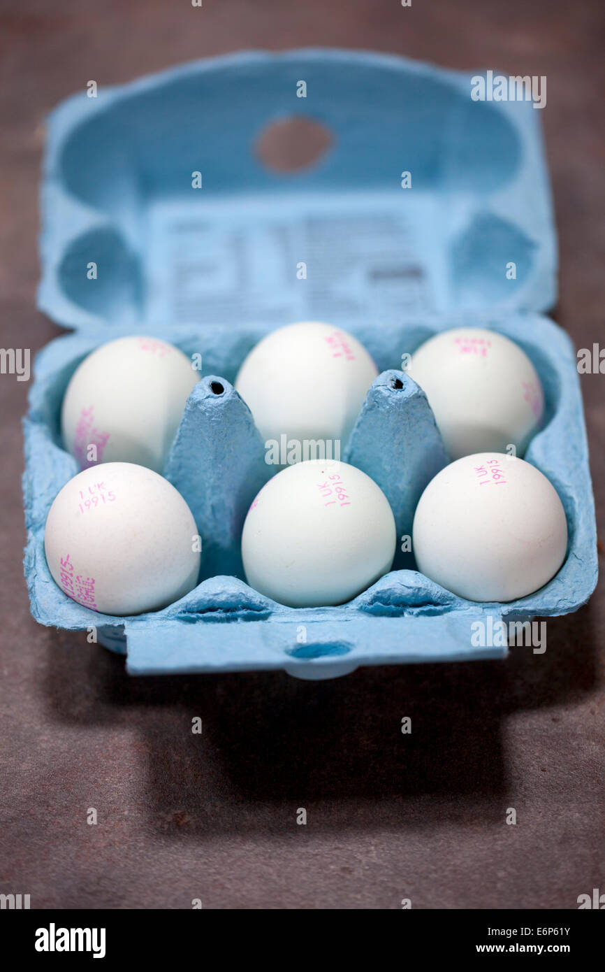 Tesco Finest Bluebell Araucana Free Range Eggs Stock Photo