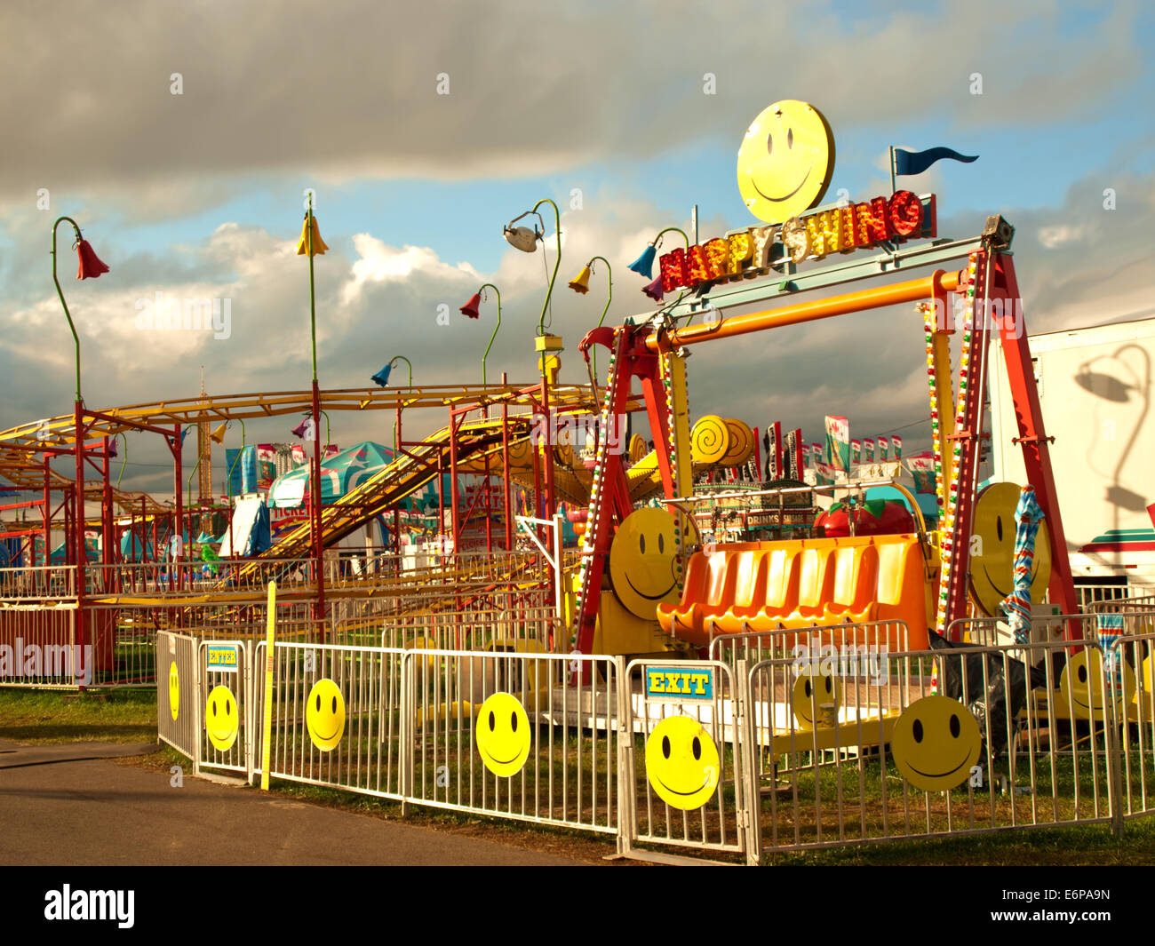 Spinning swings at fair hires stock photography and images Alamy
