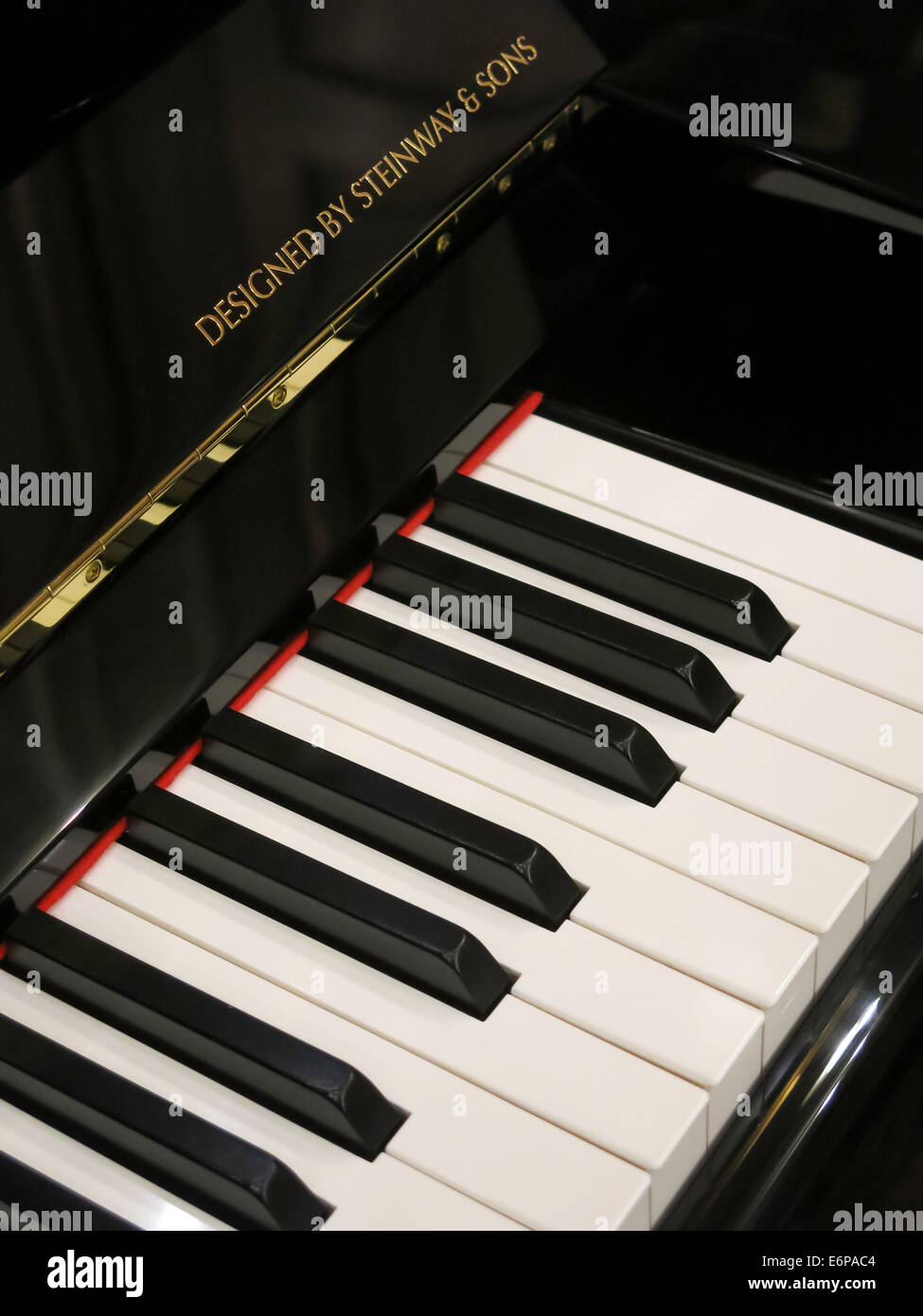 Piano in Steinway and Sons Showroom, NYC, USA Stock Photo