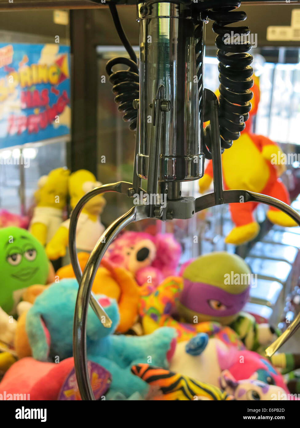 Claw Crane Vending Machine, USA Stock Photo Alamy