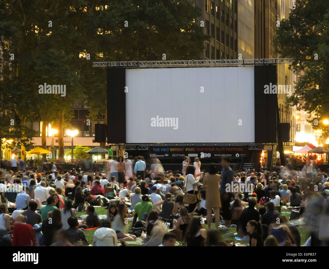 HBO Summer Film Festival, Bryant Park, NYC, USA Stock Photo