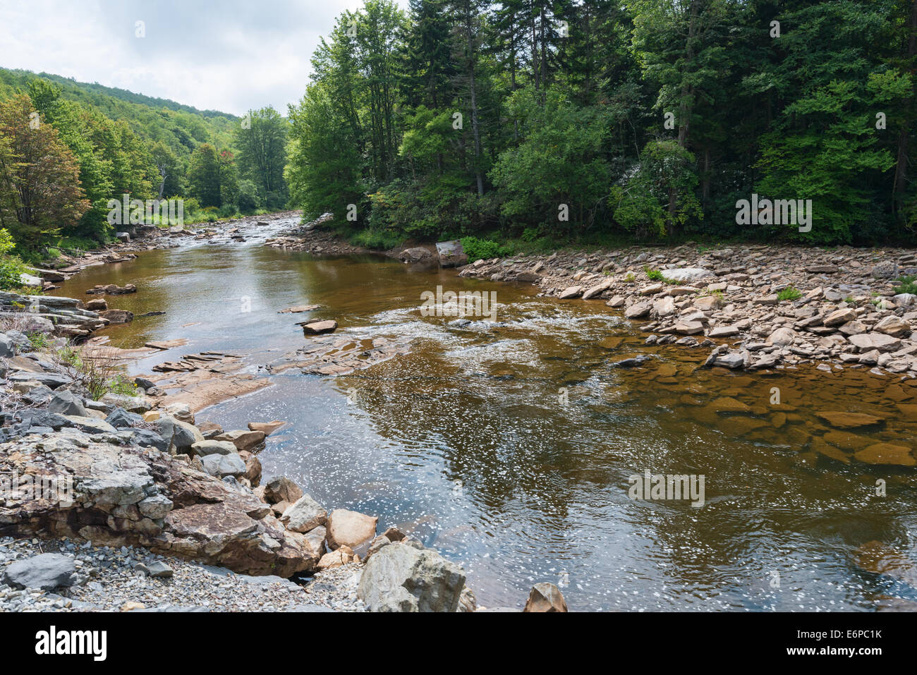 Shavers Fork of the Cheat River, Spruce Knob-Seneca Rocks National Recreation Area, Beverly, West Virginia Stock Photo