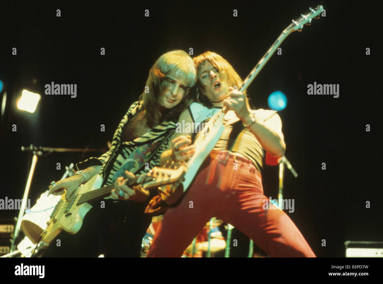 MOTT THE HOOPLE  UK glam-rock group about 1973 Stock Photo