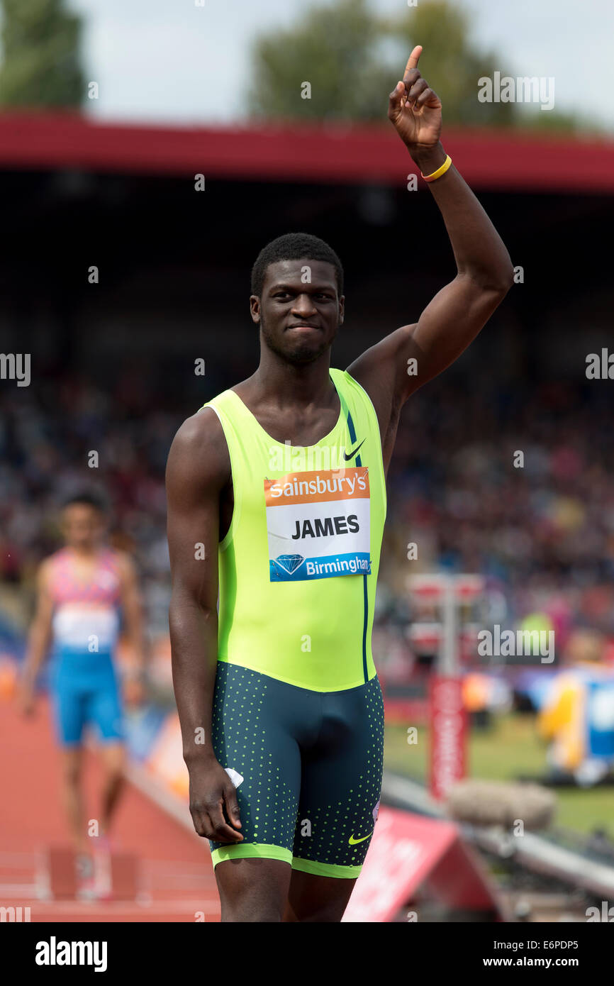 Kirani JAMES, 400m race Diamond League 2014 Sainsbury's Birmingham Grand  Prix, Alexander Stadium, UK Stock Photo - Alamy