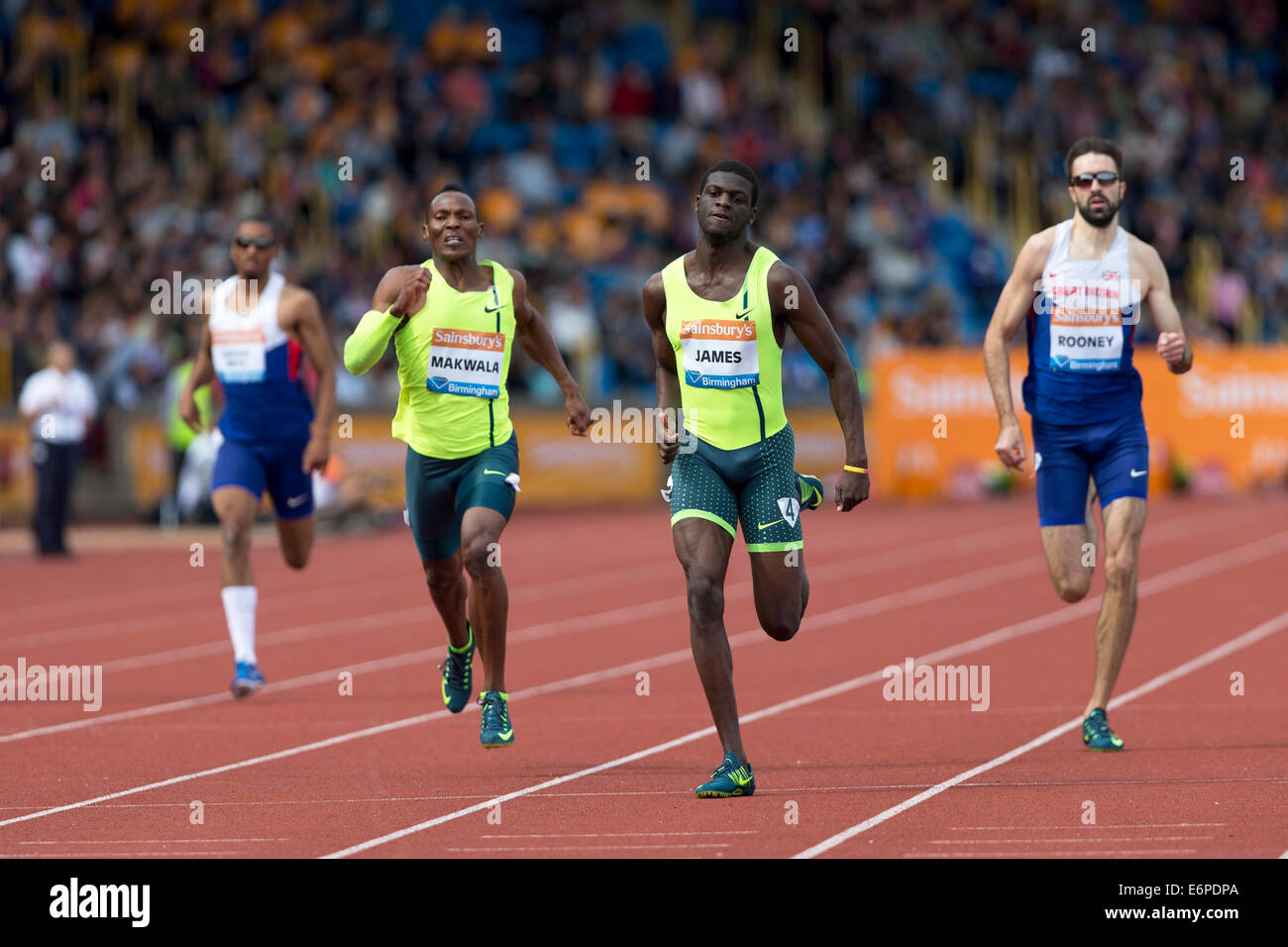 Natasha HASTINGS, 400m race Diamond League 2014 Sainsbury's Birmingham  Grand Prix, Alexander Stadium, UK Stock Photo - Alamy