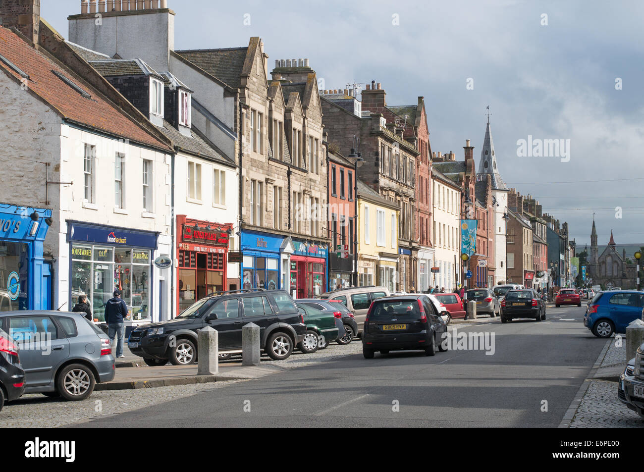 Dunbar High Street, East Lothian, Scotland, Europe Stock Photo Alamy